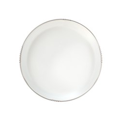 Bistrot Plate White Grey Rim 280mm 