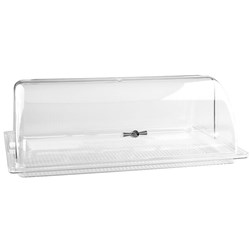 Display Rectangle Roll Top Cover Clear 325mm