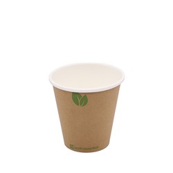 Single Wall Coffee Cup Kraft Brown 8oz 240ml