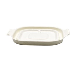Sugarcane Takeaway  Container Lid White Suits 280-630ml