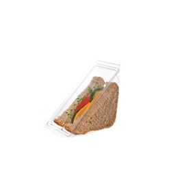 Sandwich Wedge Plastic Clear 165x110x75mm