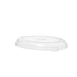 Sugarcane Oval Tray Lid Clear to Suit 710-1420ml