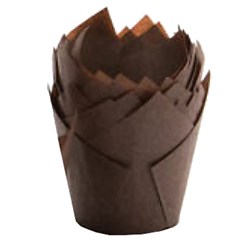 3451105_ Tulip Muffin Wrap Brown 90/50x60mm