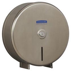 Stainless Steel Jumbo Toilet Roll Dispenser Silver 3697402