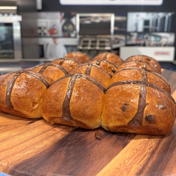 Rich Chocolate Hot Cross Buns for Easter Baking