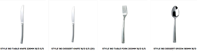 Reward Hospitality | Style 180 Cutlery range