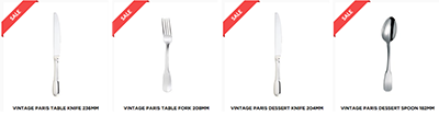 Reward Hospitality | Vintage Paris Cutlery range