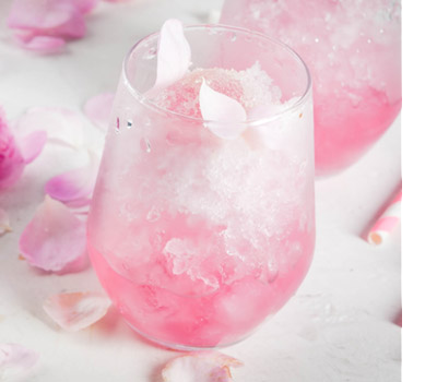 Citrus Rose Cocktail made of Monin Syrup