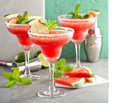 Watermelon Martini made of Monin Syrup
