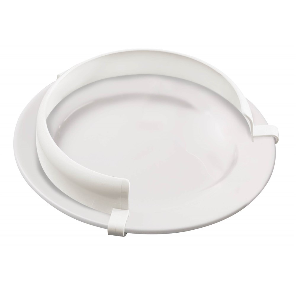 PLATE GUARD INCURVE SURROUND WHT PLASTIC 190254MM 1362068 Reward