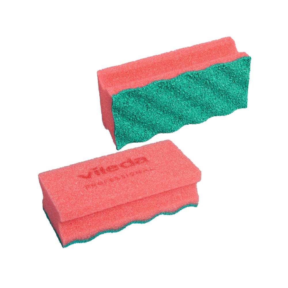 SCOURER SPONGE GRN/RED PUREACTIVE 140X60MM 10/PKT 2260651 Reward