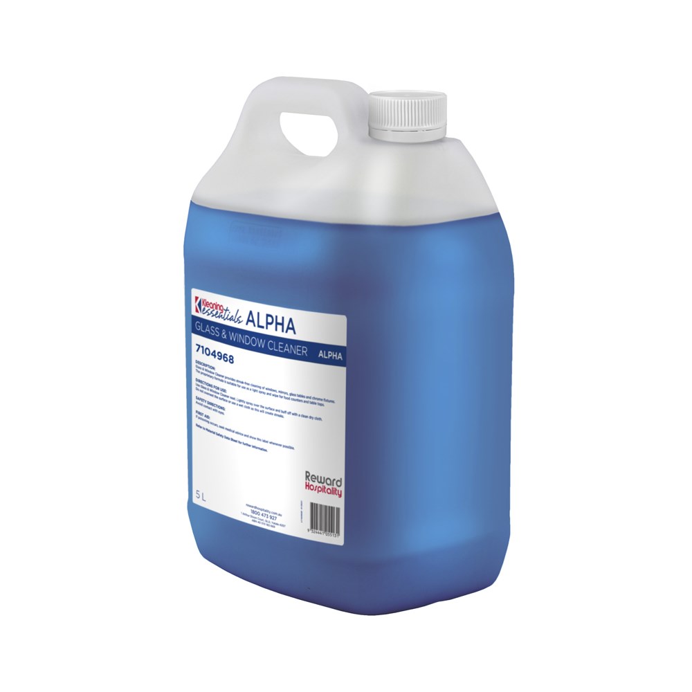 Alpha Glass & Window Cleaner 5L Kleaning Essentials 3048027 Reward