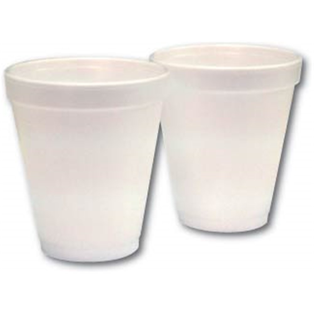 FOAM CUP 237ML 8OZ WHITE 25/PKT (40) 3428021 Reward Hospitality