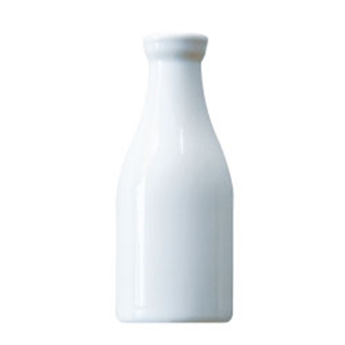 Basics Milk Bottle White 175ml