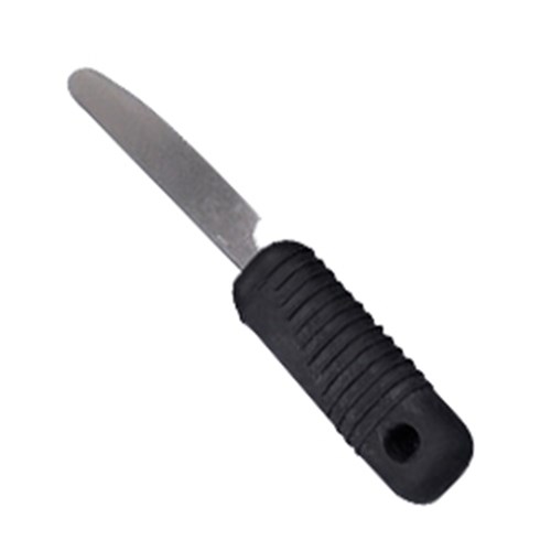 Sure Grip Table Knife Blk Rubber Ribbed Hdl