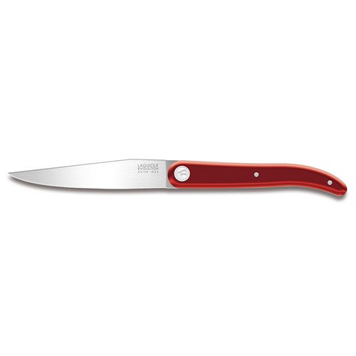 Laguiole Stainless Steel Steak Knife Red 6 Piece Set