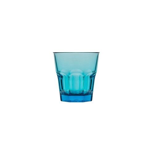 Rocks Tumbler Polycarbonate Plastic Glass Aqua 240ml