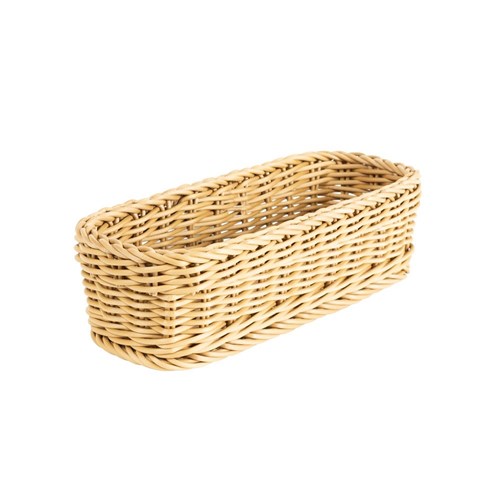 Woven Cutlery Holder Basket Rectangle 240x160x70mm