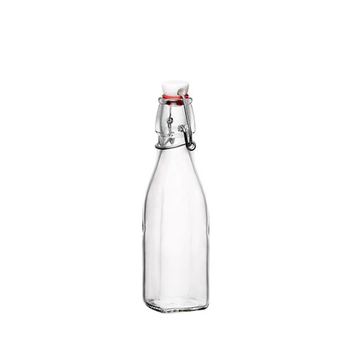 Glass Swing Top Bottle Square 500ml
