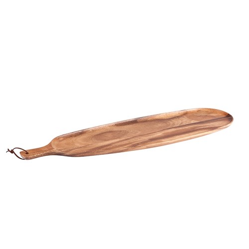 Paddle Board Oval Rustic Acacia Wood 515X600x180mm