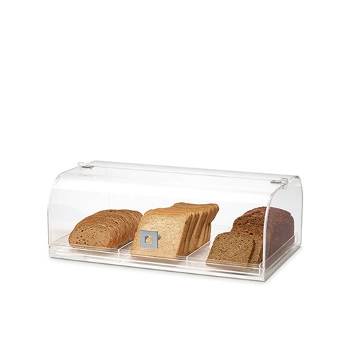 Rosseto Dome Acrylic Bakery Case with 3 Row Divider 490mm