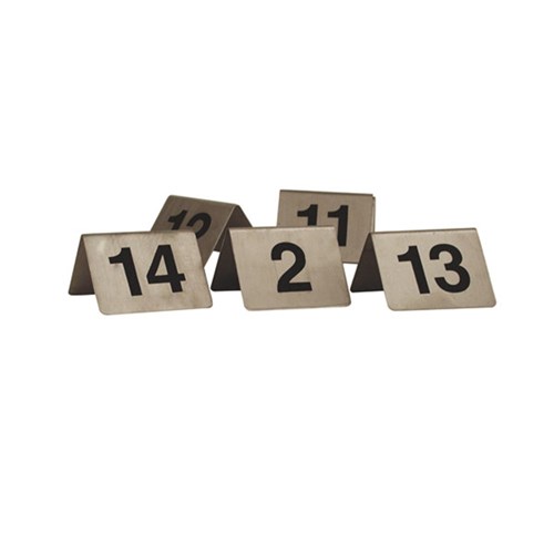 Table Number Set S/S 21-30 Blk Writing A Frame