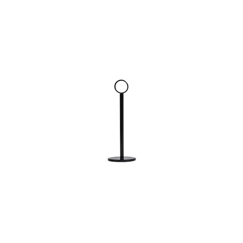 Table Number Stand & Ring Clip Black 200mm