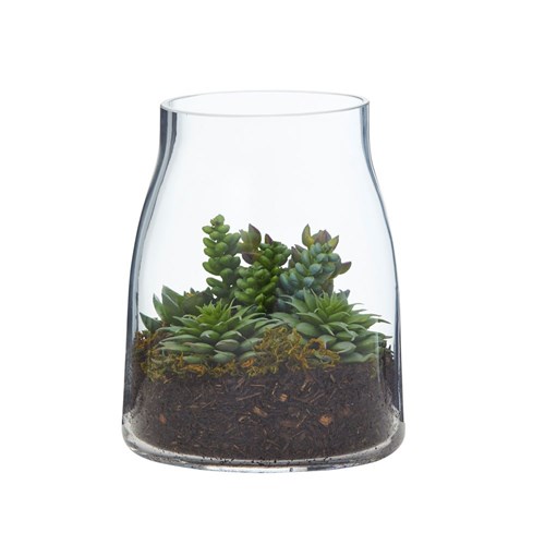 Succulent Mix Terrarium Artifical Plant Green 170mm
