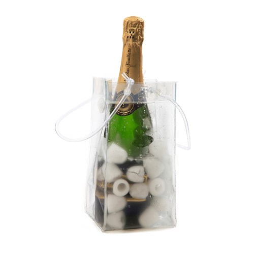Champagne Ice Cooler Bag Clear 110mm