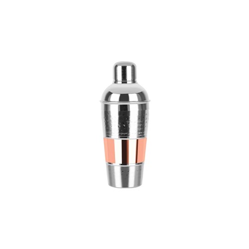 Hammered 3 Piece Cocktail Shaker Rose Gold 500/800ml
