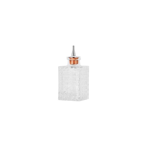 Bitters Bottle Square With Chrome Lid 90ml