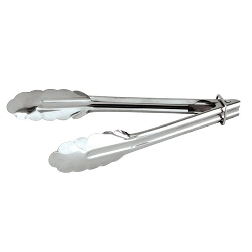 Tongs with Clip Stainless Steel 240mm