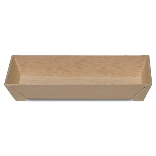3415294 - Wooden Veneer Rectangle Footed Box 218mm