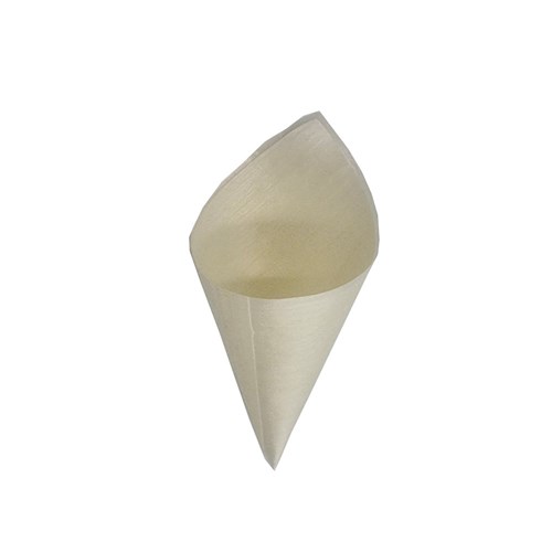 Wooden Food Cone 120mm