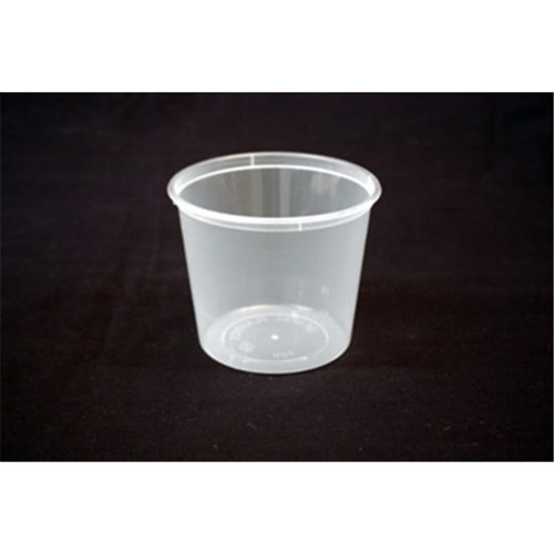 Container Round Plastic Clear 700ml