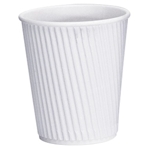 Vee Insulated Coffee Cup Cup White 8oz 237ml