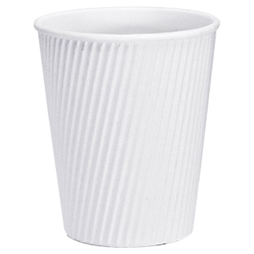 Vee Insulated Coffee Cup Cup White 12oz 355ml