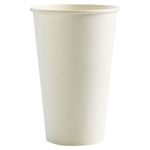3429145 - Smooth Single Wall Coffee Cup White 16oz 473ml