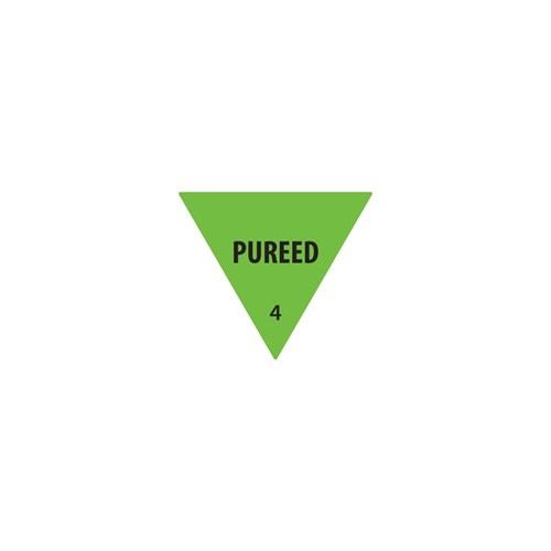 Label Triangle Pureed Green 30Mm Removable 500/Roll