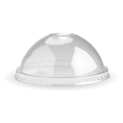Biobowl Pla Dome Holed Lid Clear Suits 355/473ml