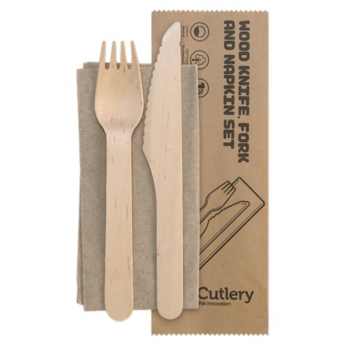 Biocutlery Wooden Cutlery Set