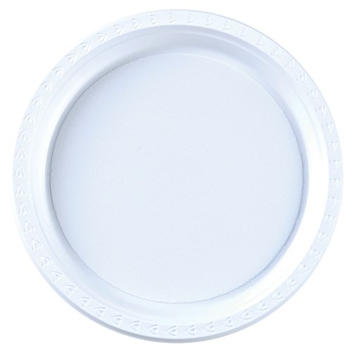Plastic Plate White 180mm