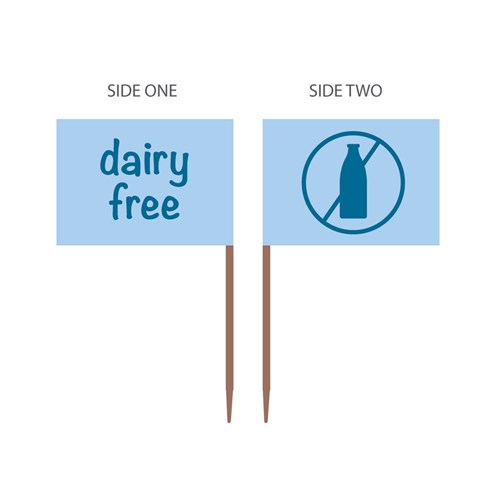 Dairy Free Flag Food Marker
