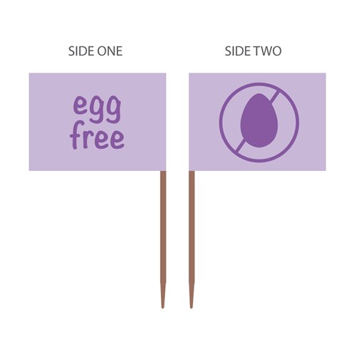 Egg Free Flag Food Marker