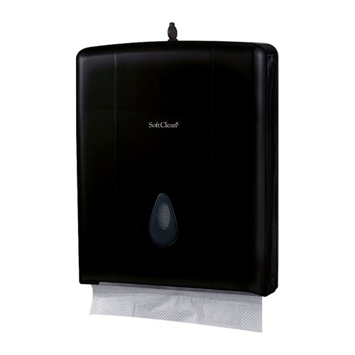 Plastic Ultrafold Hand Towel Dispenser Black 260x74x320mm