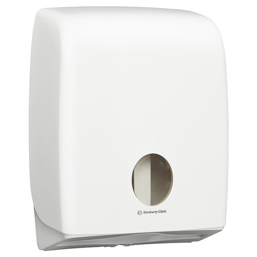 Interleaf Plastic Twin Toilet Tissue Dispenser White