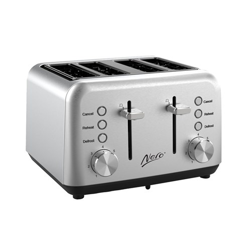 Classic Four Slice Toaster Stainless Steel