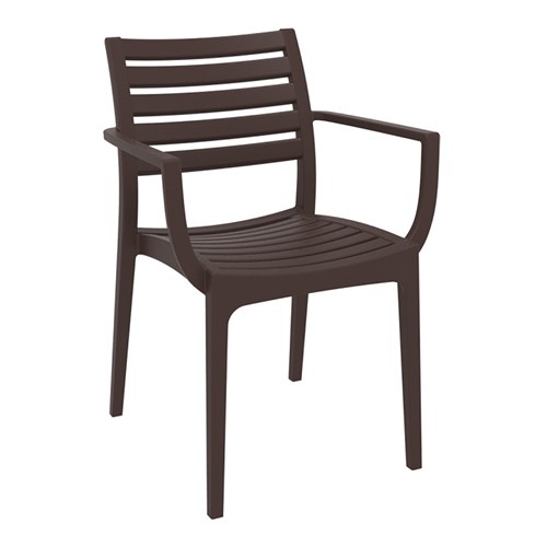 Artemis Arm Chair Chocolate 450mm