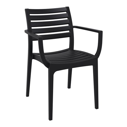 Artemis Arm Chair Black 450mm