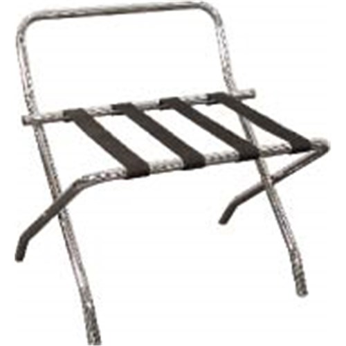 Luggage Rack Chrome Metal W/- Rear Support (4)